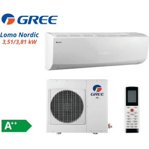 Šilumos siurblys oras-oras Gree Lomo Nordic 3,51/3,81kW, su Wifi