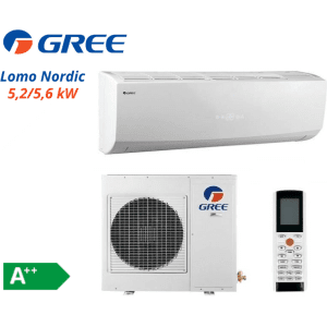 Šilumos siurblys oras-oras Gree Lomo Nordic 5,2/5,6kW, su Wifi
